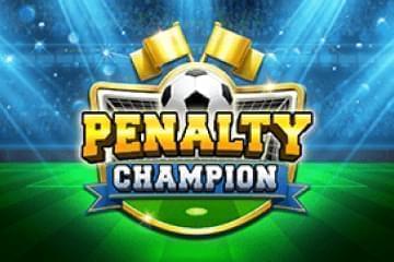 Captura de ecrã do slot Penalty Champion no Bettilt Casino, mostrando gráficos de futebol.